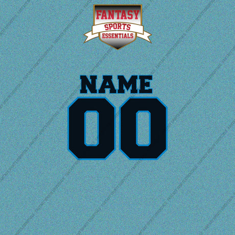 Carolina Panthers Personalized Current Name and Number Car Decals