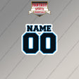 Carolina Panthers Personalized Current Name and Number Magnets
