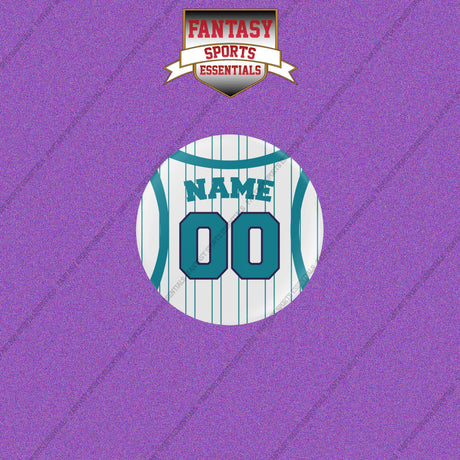 Charlotte Hornets Personalized Current Away Jersey Buttons