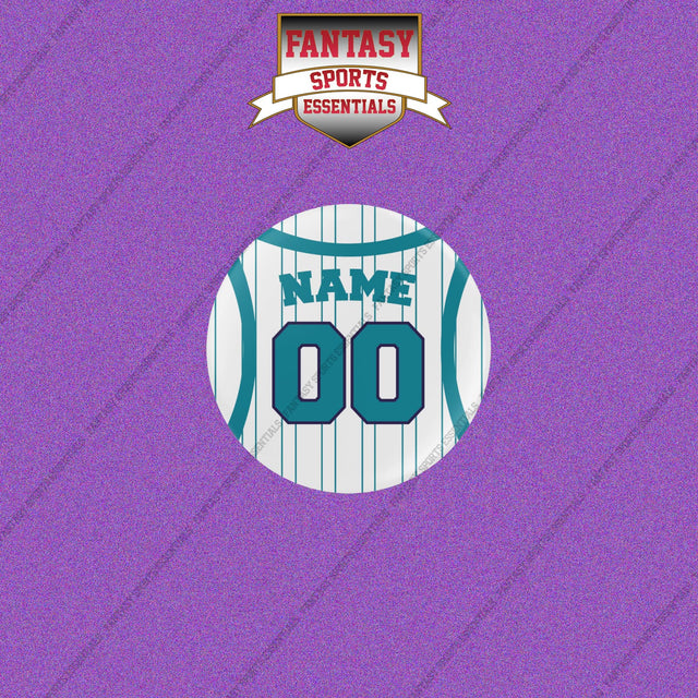 Charlotte Hornets Personalized Current Away Jersey Buttons