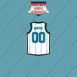 Charlotte Hornets Personalized Current Away Jersey Car Decals
