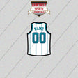 Charlotte Hornets Personalized Current Away Jersey Glossy Stickers