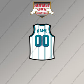 Charlotte Hornets Personalized Current Away Jersey Magnets