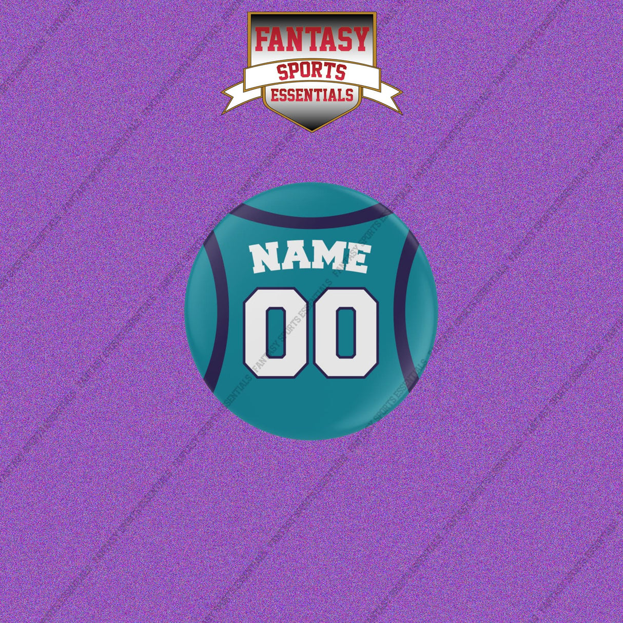 Charlotte Hornets Personalized Current Home Jersey Buttons