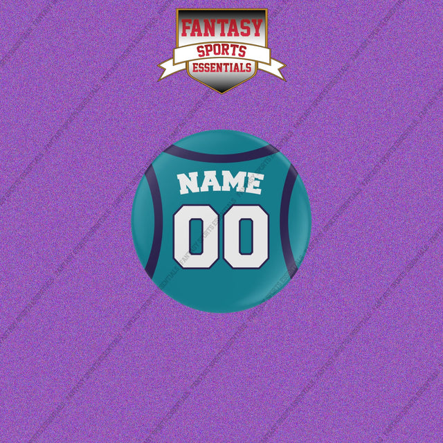 Charlotte Hornets Personalized Current Home Jersey Buttons