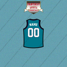 Charlotte Hornets Personalized Current Home Jersey Car Decals