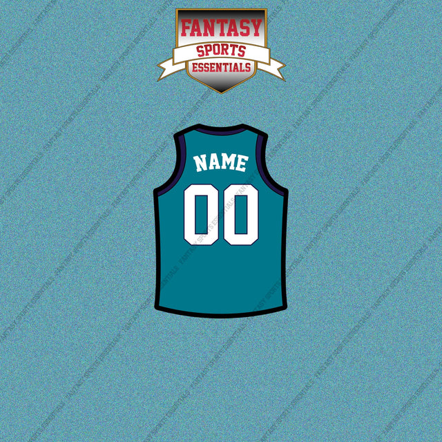 Charlotte Hornets Personalized Current Home Jersey Car Decals