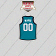 Charlotte Hornets Personalized Current Home Jersey Glossy Stickers