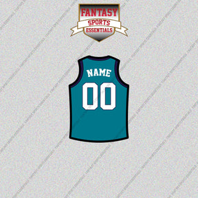 Charlotte Hornets Personalized Current Home Jersey Glossy Stickers