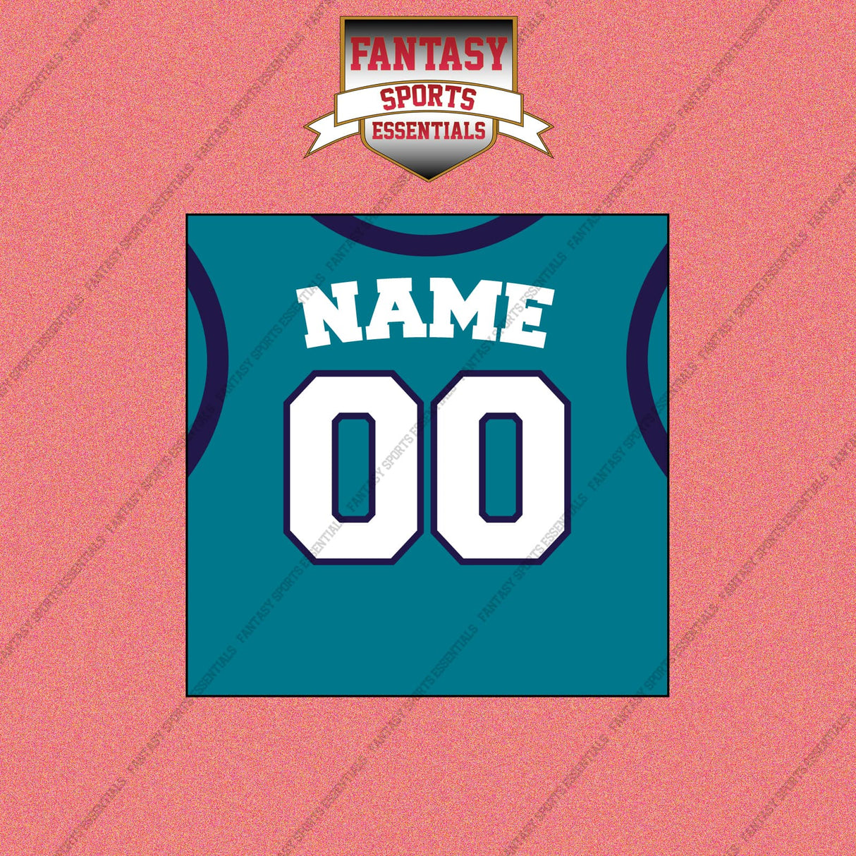 Charlotte Hornets Personalized Current Home Jersey Wall Art Prints