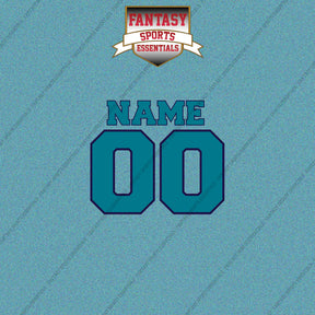 Charlotte Hornets Personalized Current Name and Number Car Decals