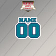 Charlotte Hornets Personalized Current Name and Number Magnets