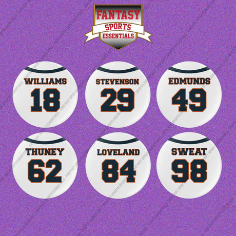 Chicago Bears 2025 Away Jersey Button Pins (Choose Your Player) Page 2