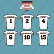 Chicago Bears 2025 Away Jersey Car Decals (Choose Your Player) Page 1