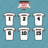 Chicago Bears 2025 Away Jersey Car Decals (Choose Your Player) Page 1