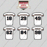 Chicago Bears 2025 Away Jersey Glossy Stickers (Choose Your Player) Page 2