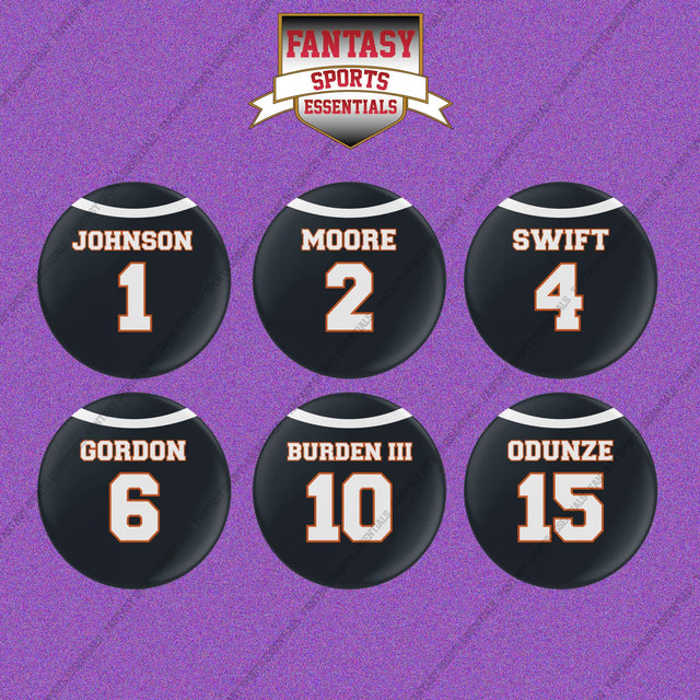 Chicago Bears 2025 Home Jersey Button Pins (Choose Your Player) Page 1