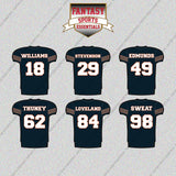 Chicago Bears 2025 Home Jersey Glossy Stickers (Choose Your Player) Page 2