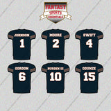 Chicago Bears 2025 Home Jersey Glossy Stickers (Choose Your Player) Page 1