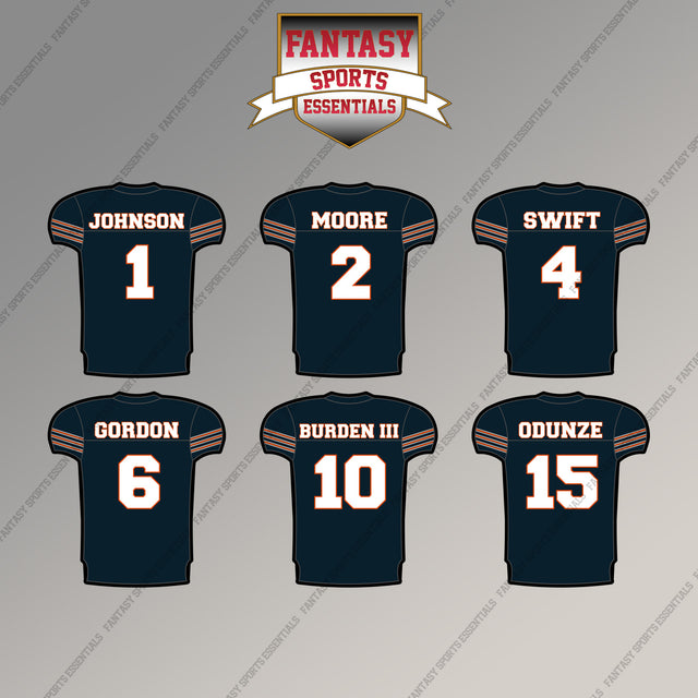 Chicago Bears 2025 Home Jersey Magnets (Choose Your Player) Page 1