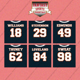 Chicago Bears 2025 Home Jersey Wall Art Prints (Choose Your Player) Page 2