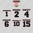 Chicago Bears 2025 Name and Number Glossy Stickers (Choose Your Player) Page 1