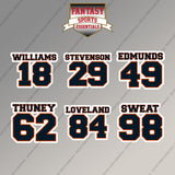 Chicago Bears 2025 Name and Number Magnets (Choose Your Player) Page 2