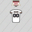 Chicago Bears Personalized Current Away Jersey Glossy Stickers