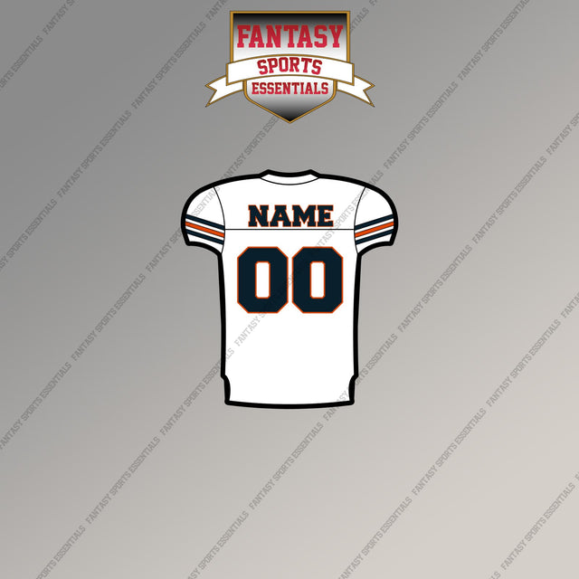 Chicago Bears Personalized Current Away Jersey Magnets