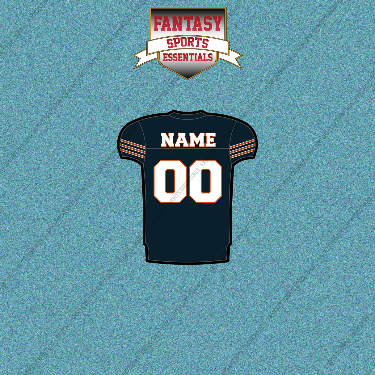 Chicago Bears Personalized Current Home Jersey Car Decals