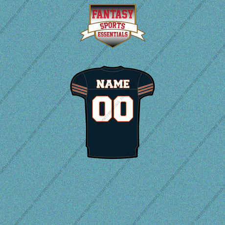 Chicago Bears Personalized Current Home Jersey Car Decals