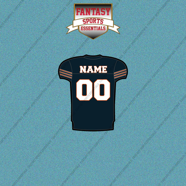 Chicago Bears Personalized Current Home Jersey Car Decals