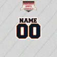 Chicago Bears Personalized Current Name and Number Glossy Stickers