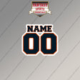 Chicago Bears Personalized Current Name and Number Magnets