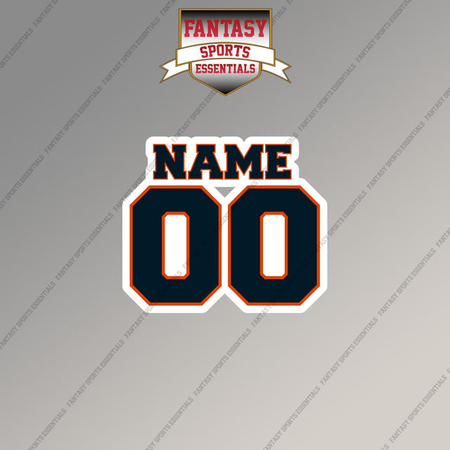 Chicago Bears Personalized Current Name and Number Magnets