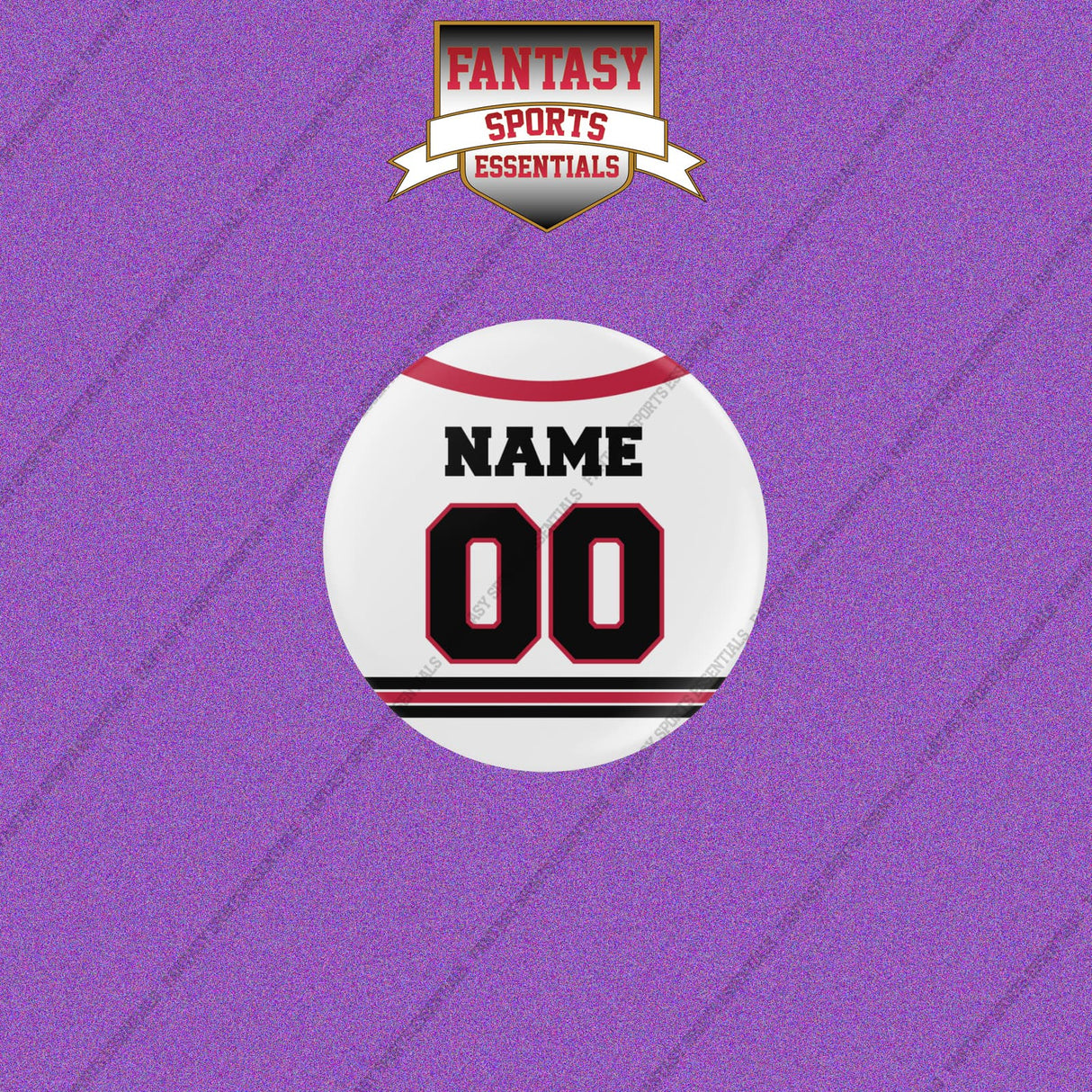 Chicago Blackhawks Personalized Current Away Jersey Buttons
