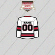 Chicago Blackhawks Personalized Current Away Jersey Glossy Stickers