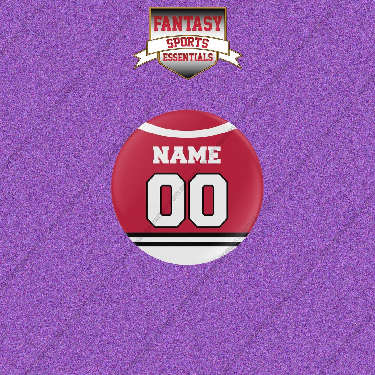 Chicago Blackhawks Personalized Current Home Jersey Buttons