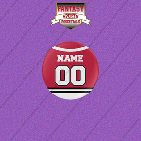 Chicago Blackhawks Personalized Current Home Jersey Buttons