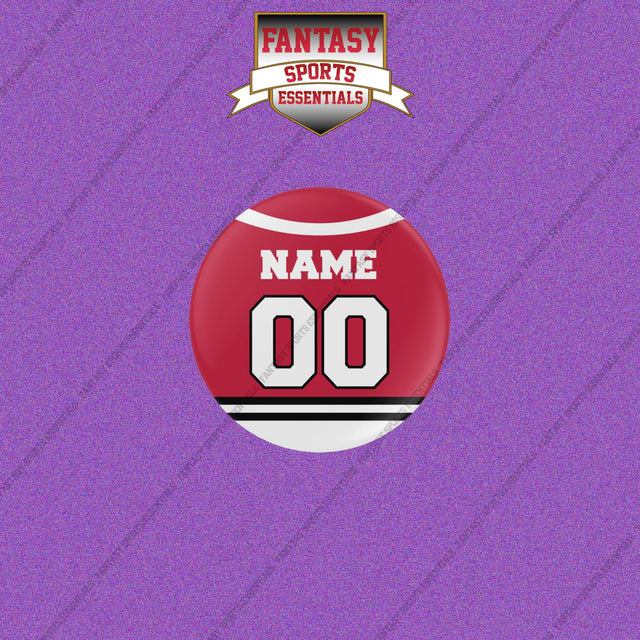 Chicago Blackhawks Personalized Current Home Jersey Buttons