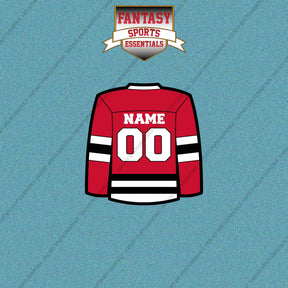 Chicago Blackhawks Personalized Current Home Jersey Car Decals