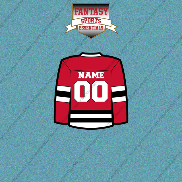 Chicago Blackhawks Personalized Current Home Jersey Car Decals