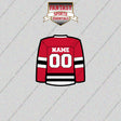 Chicago Blackhawks Personalized Current Home Jersey Glossy Stickers