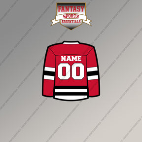 Chicago Blackhawks Personalized Current Home Jersey Magnets