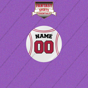 Chicago Bulls Personalized Current Away Jersey Buttons