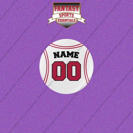 Chicago Bulls Personalized Current Away Jersey Buttons