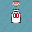 Chicago Bulls Personalized Current Away Jersey Car Decals