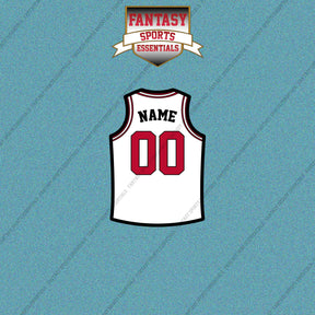 Chicago Bulls Personalized Current Away Jersey Car Decals