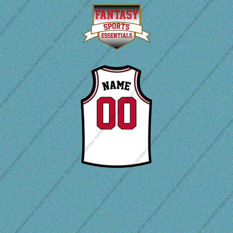 Chicago Bulls Personalized Current Away Jersey Car Decals