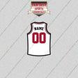 Chicago Bulls Personalized Current Away Jersey Glossy Stickers